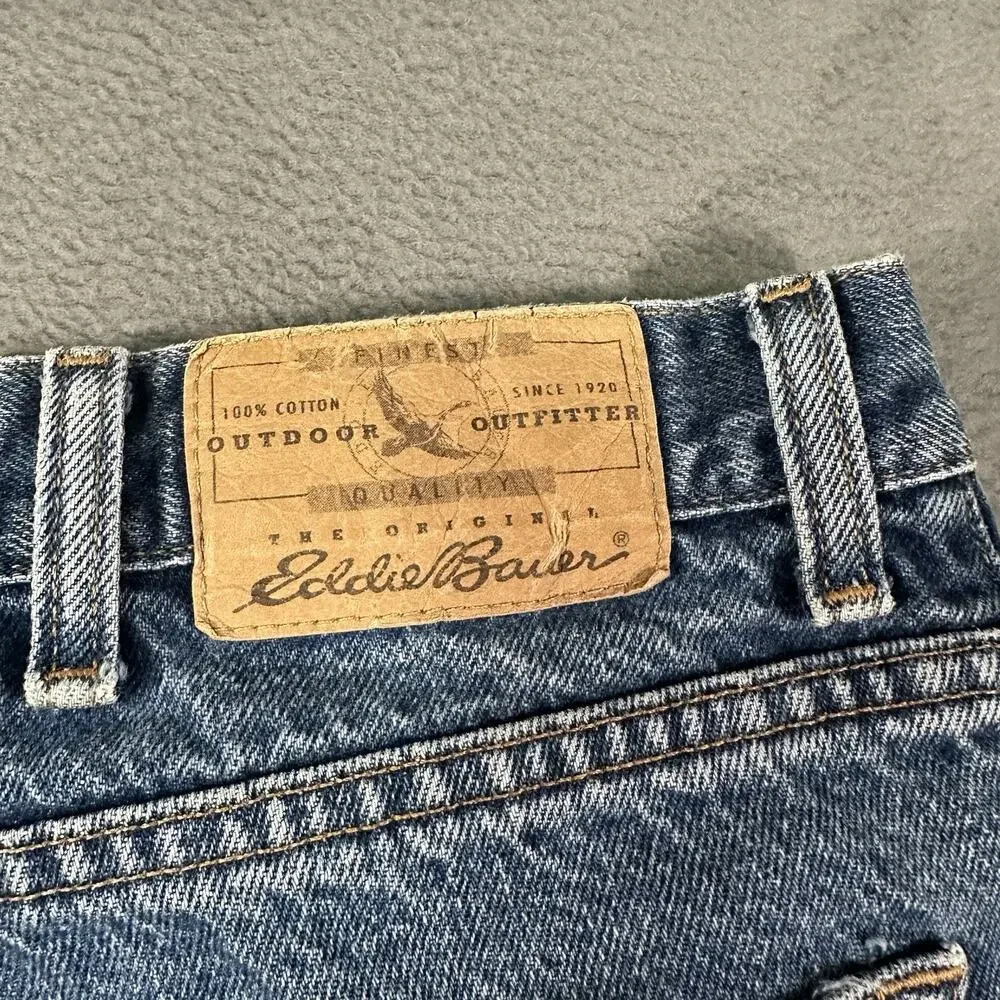 Eddie Bauer Jeans Blue Men 38x32 Classic Fit Straight Y2K Denim Casual